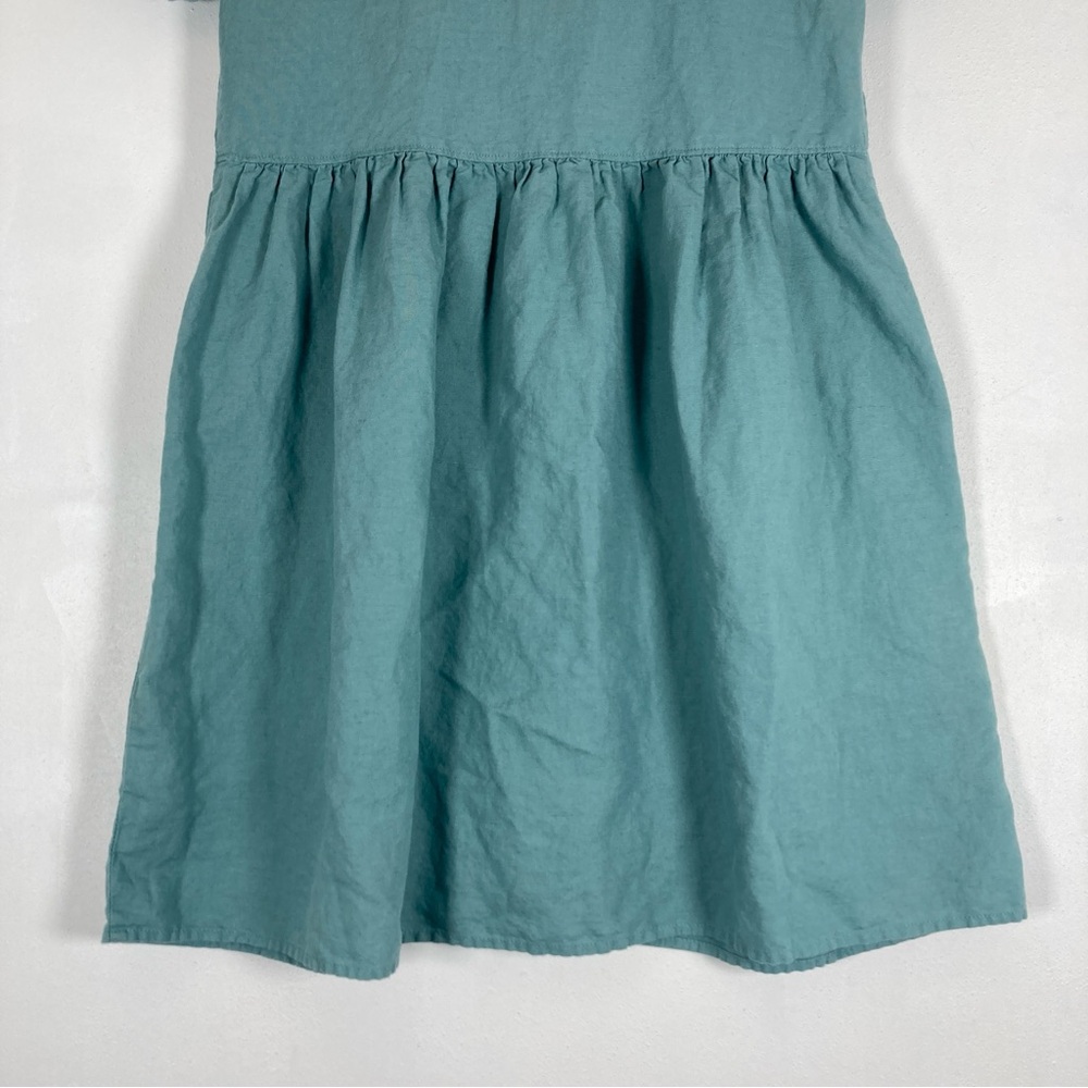 Madewell Mini Dress Babydoll Womens XS Green Alexandra Button Front Cottagecore - Picture 7 of 15